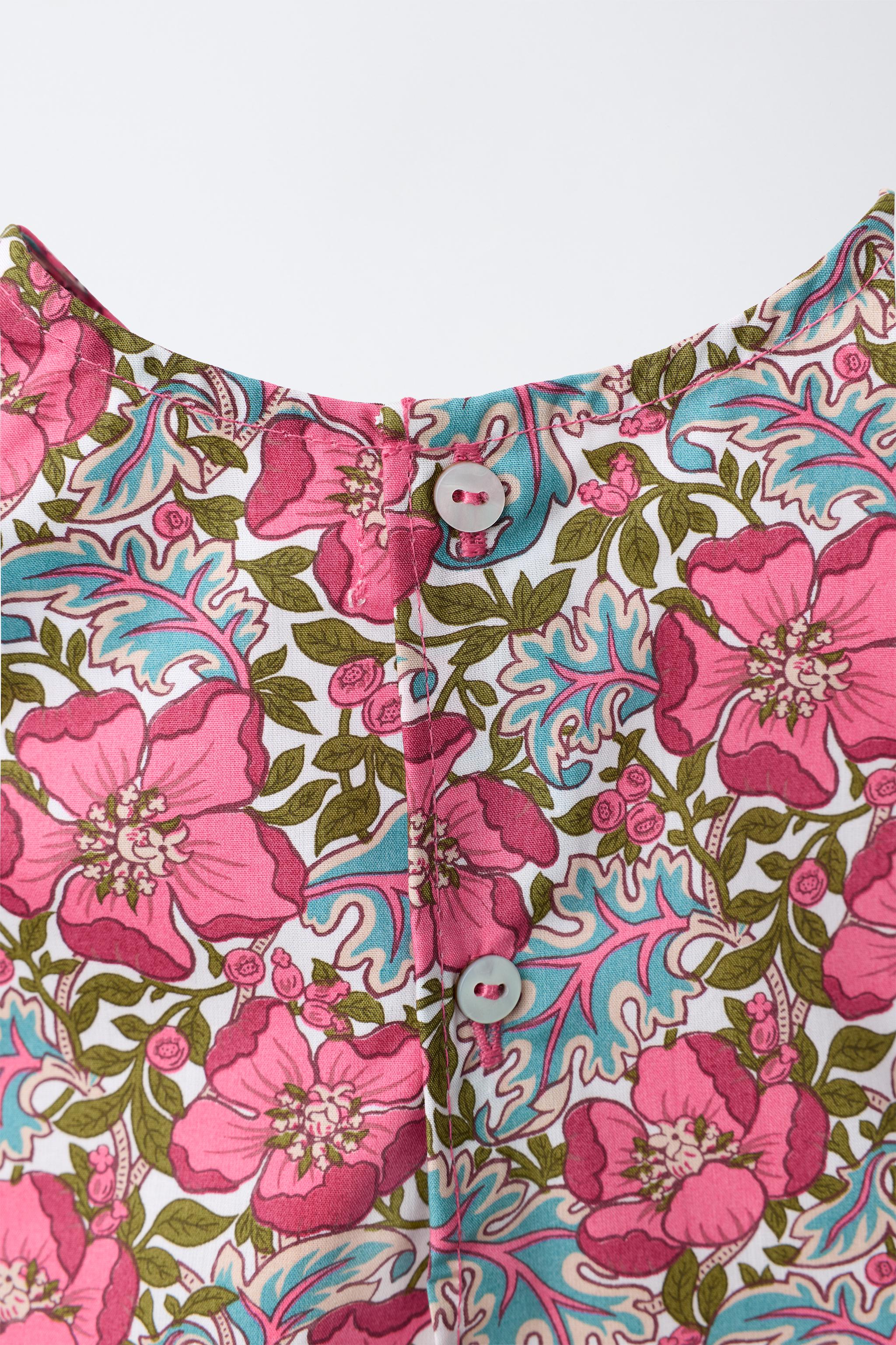FLORAL PRINT BLOUSE AND BLOOMER SET MADE WITH LIBERTY FABRIC